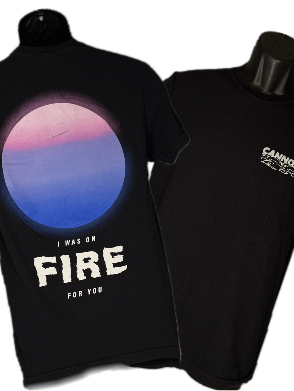 Cannons Band Shirt Small Black Comfort Colors I Was On Fire For You Concert Tour